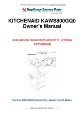 KitchenAid 3950451C Use & Care Manual