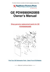 GE Profile PDW9200 Series Owner's Manual