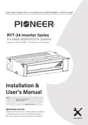 Pioneer Quantum Ultra RYT-24 Series Installation & User Manual
