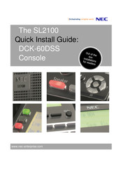 NEC UNIVERGE SL2100 Quick Install Manual