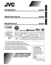 JVC KDBT1 - Radio / CD Instructions Manual
