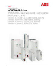ABB ACH580-01 Series Installation, Operation And Maintenance Manual