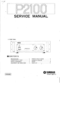 Yamaha P2100 Service Manual