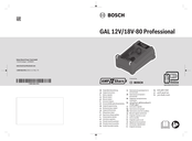 Bosch Professional GAL 12V/18V-80 Original Instructions Manual