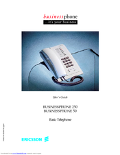 Ericsson BUSINESSPHONE 250 Manual