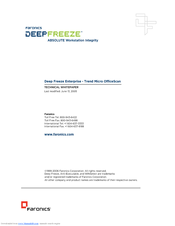 FARONICS DEEP FREEZE ENTERPRISE - TREND MICRO OFFICESCAN 6-13-2005 Manual