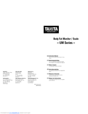 TANITA UM Instruction Manual