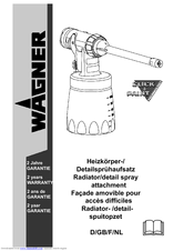 WAGNER RADIATOR SPRAY-ATTACHMENT Manual
