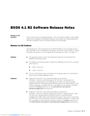 Juniper BXOS 4.1 R2 - S 07-2010 Release Note