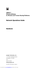 Juniper JUNOS Network Operation Manual