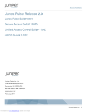 Juniper JUNOS PULSE 2.0 RELEASE NOTES Release Note