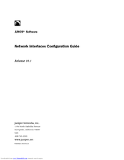 Juniper JUNOS 10.1 - CONFIGURATION GUIDE 1-2010 Configuration Manual