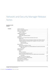 Juniper NETWORK AND SECURITY MANAGER - S REV 1 Release Note