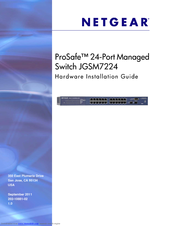 Netgear ProSafe JGSM7224 Hardware Installation Manual