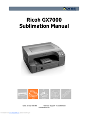 Ricoh GX7000 - Color Inkjet Printer Sublimation Manual