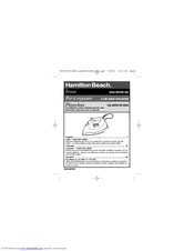 Hamilton Beach 14017 Use & Care Manual