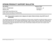 Epson C823642 - Enet Print Server Type B Multi Protocol 10/100BTX Product Support Bulletin