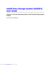 Intel SS4200-E - Entry Storage System NAS Server User Manual
