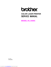 Brother HL-2400C Series Service Manual