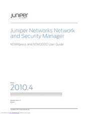 Juniper NETWORK AND SECURITY MANAGER NSM3000 -  REV 1 Manual