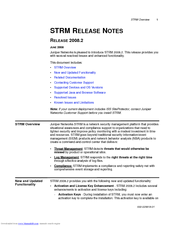 Juniper STRM 2008.2 RELEASE NOTES Release Note