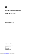 Juniper SECURITY THREAT RESPONSE MANAGER 2008.2 R2 - LOG MANAGEMENT ADMINISTRATION GUIDE REV 1 Manual