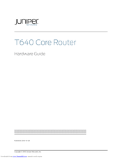 Juniper T640 Hardware Manual