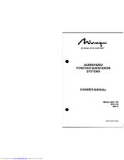Mirage BPS-100 Owner's Manual