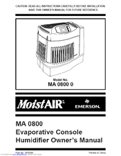 EMERSON MoitAir MA 0800 0 Owner's Manual