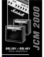 Marshall Amplification Jcm 2000 Dsl 201 Manuals Manualslib