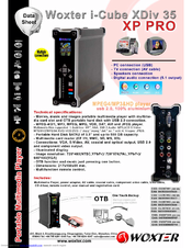 WOXTER I-CUBE X-DIV 35 XP PRO Datasheet