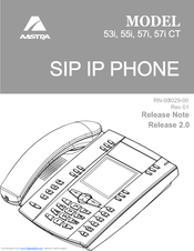 AASTRA 57I SIP IP Release Note