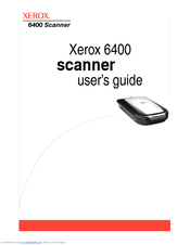 Xerox X64005D-WU - 6400 - Flatbed Scanner User Manual