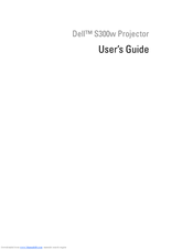 Dell S300W User Manual