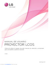 LG CF3D Manual De Usuario