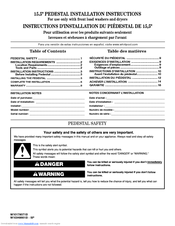 Whirlpool XHP1550WR Installation Instructions Manual