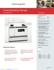 Frigidaire FFEF4015LW Product Specifications