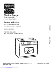 Kenmore 4559 - 30 in. Electric Drop-In Range Use And Care Manual