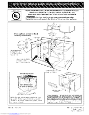 Kenmore 4558 - 30 in. Electric Drop-In Range Installation Instructions Manual