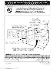 Kenmore 4689 - 30 in. Slide-In Electric Range Installation Instructions Manual