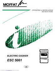 Moffat ESC5061S Operating & Installation Instructions Manual