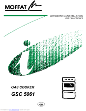 Moffat GSC5061S Operating & Installation Instructions Manual