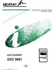MOFFAT GSC 5061 W Operating & Installation Instructions Manual
