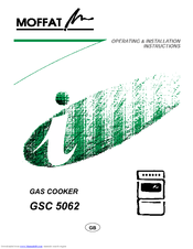 MOFFAT GSC 5062 Operating & Installation Instructions Manual