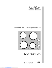 MOFFAT MCP651 Installation And Operating Instructions Manual