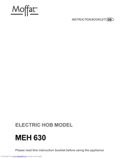 MOFFAT MEH630B Instruction Booklet