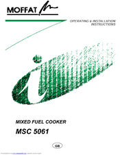 MOFFAT MSC5061S Operating & Installation Instructions Manual
