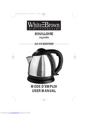 WHITE BROWN DA 918 User Manual