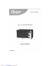 Oster OGG61403 Manuals | ManualsLib