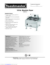 TOASTMASTER TMFE15 - Datasheet